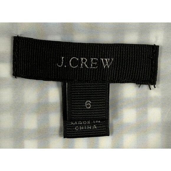 J.Crew V-neck seersucker dress in black gingham Sz 6 - Picture 3 of 16